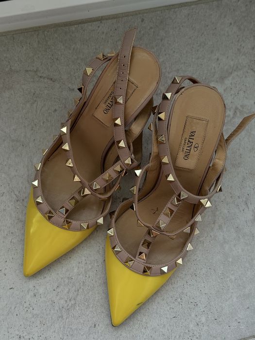 Лимонные туфли Valentino 37 оригінал