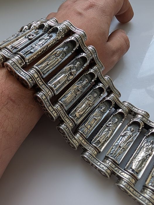 Ексклюзив браслет 550г чоловічий срібний мужской серебряний 925