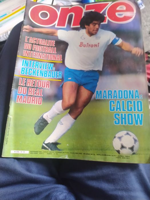 Revista onze  n°119 Diego Maradona ultra raro  excelente estado - envio registado pessoal incluído no preço