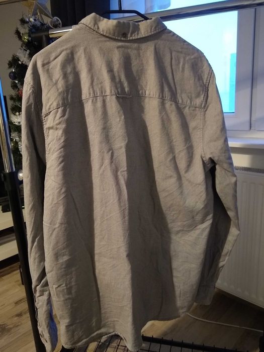 Koszulka męska szara z h&m