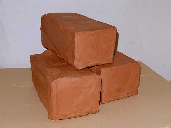 Глина гончарна червона 19 кг - натуральна глина, теракотова глина