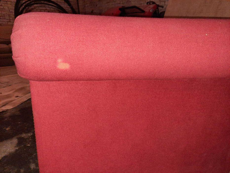 Диван шкіра і тканина / кожа, ткань / Ralph Lauren червоний велюр