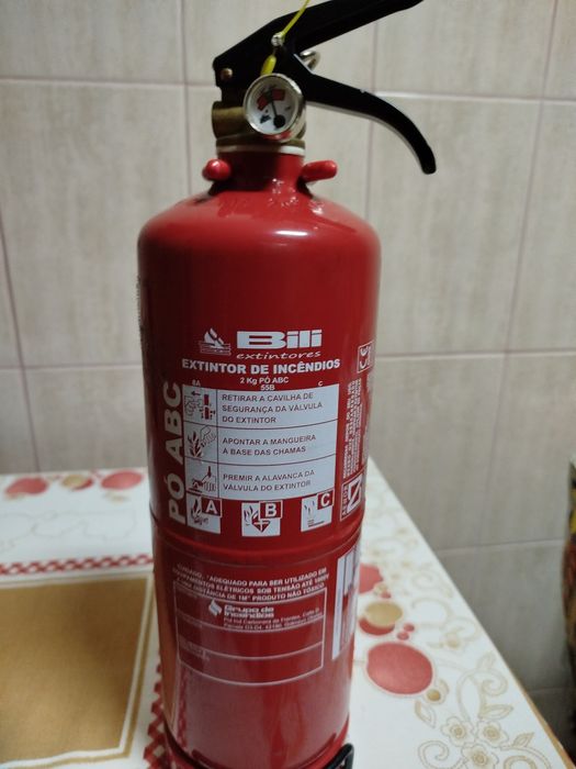 Extintore de pó ABC de 2kg
