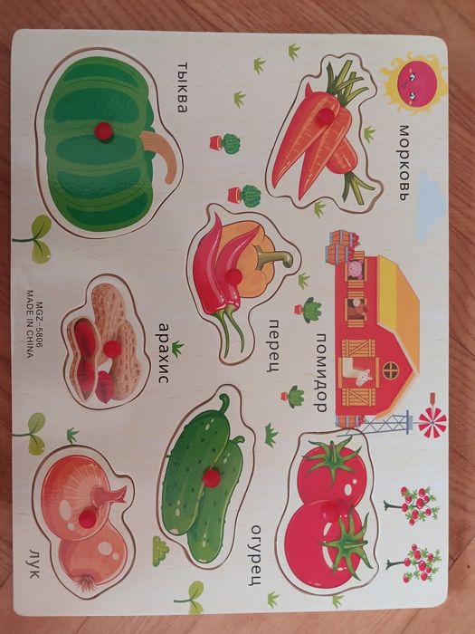 Пазли / сортери дитячі деревяні