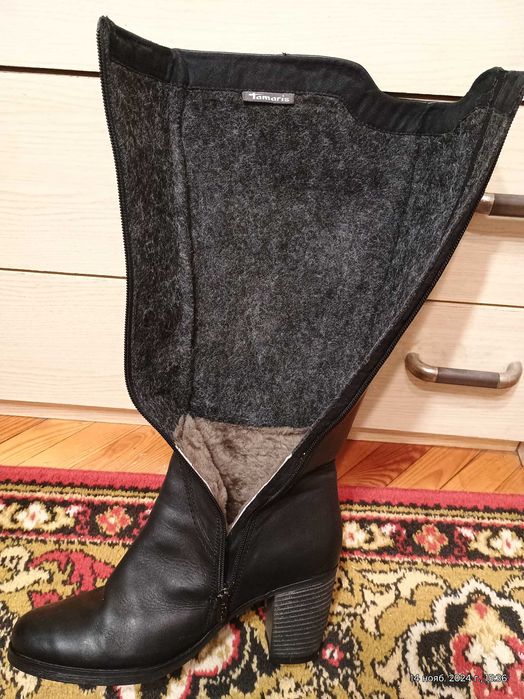 Чоботи жіночі зимові шкіряні Tamaris