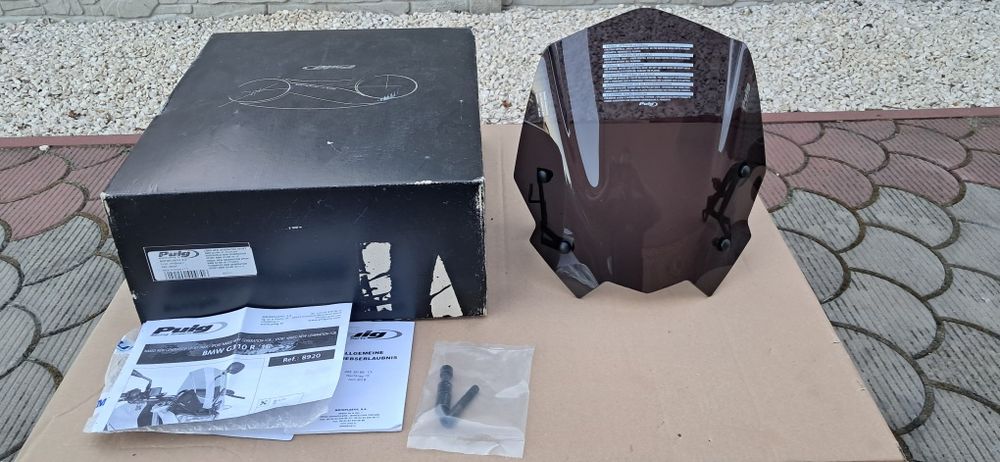 Szyba Ciemna Stelaże Puig BMW G310R Nowa