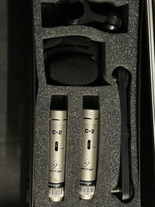 Mikrofony pojemnościowe Behringer C-2 (Para Stereo) + Akcesoria + Case