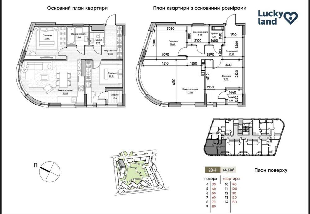 Продаж квартира в ЖК «LUCKY LAND»