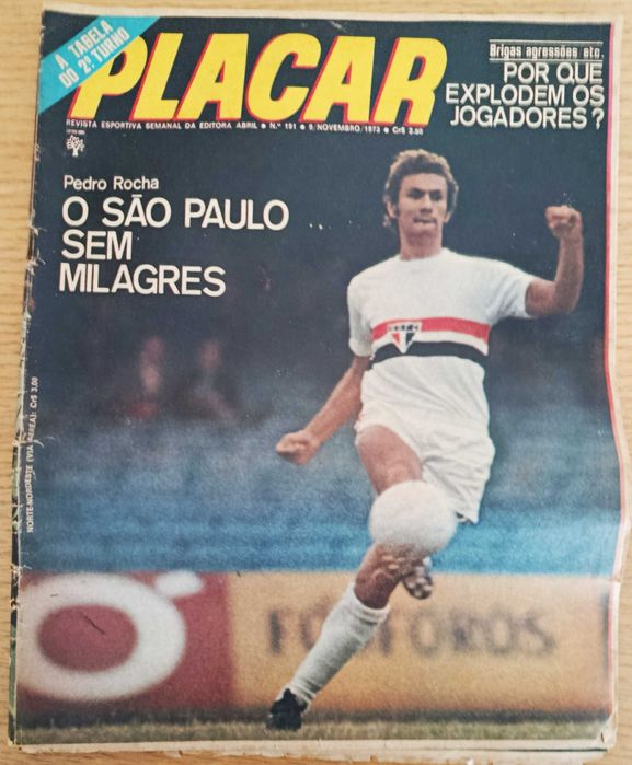 Revista desportiva Placar nº 191 de novembro de 1973