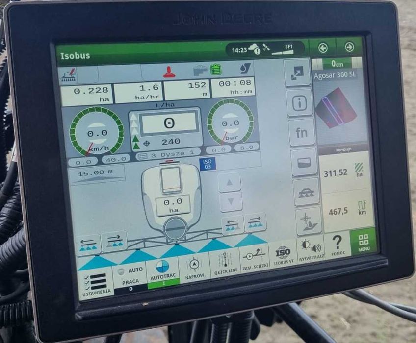 Sterowanie opryskiwacz ISOBUS ARAG Trimble Muller Elektronik AGLeader