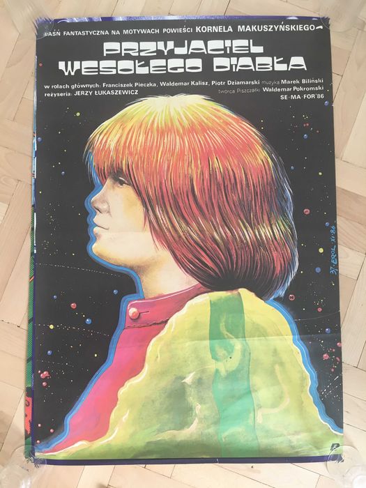PRZYJACIEL WESOŁEGO DIABŁA - polski plakat filmowy - 1986 Erol
