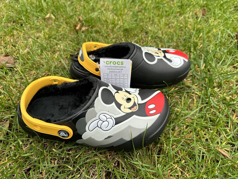 Шльопанці kids crocs fun lab LINED DISNEY MICKEY MOUSE CLOG с11-j6