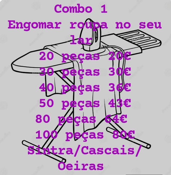 Passo ferro no conforto de seu lar.