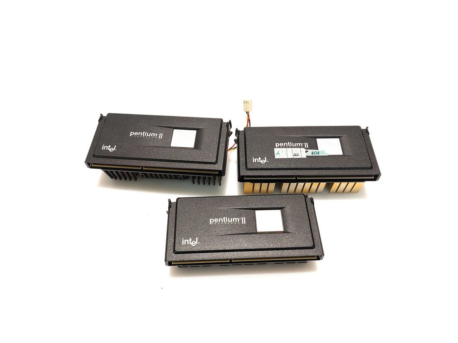Procesory Intel Pentium II Vintage Retro Zestaw