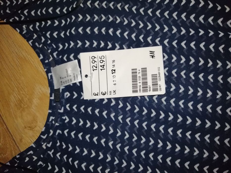 Spodnie ciążowe i bluzka H&M