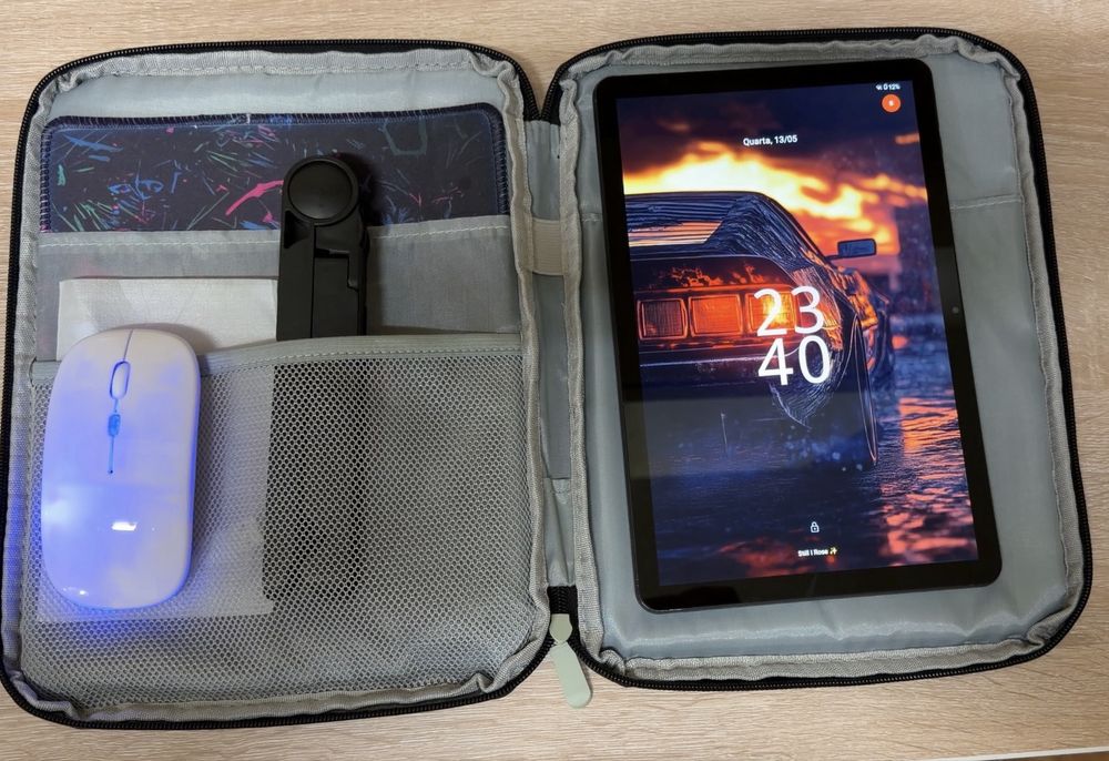 Tablet + Kit Completo (Rato LED, Capa e Suporte)
