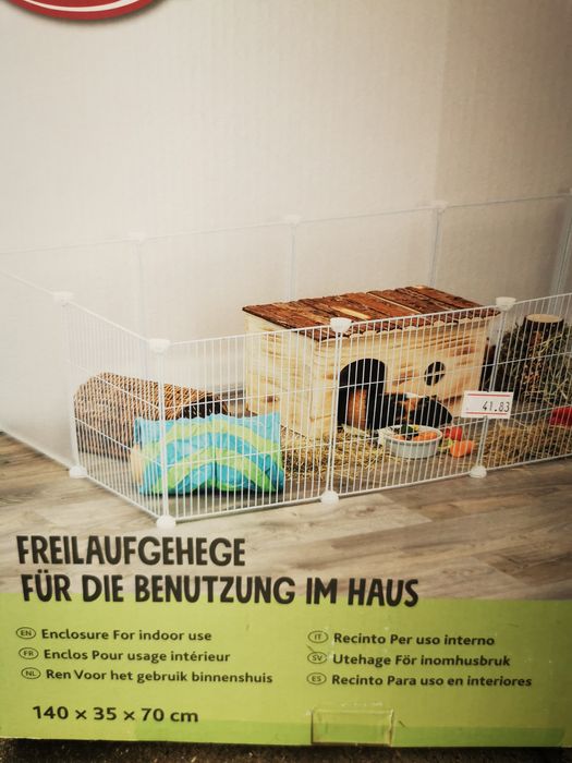 Parque/recinto para coelhos anões/porquinhos da Índia