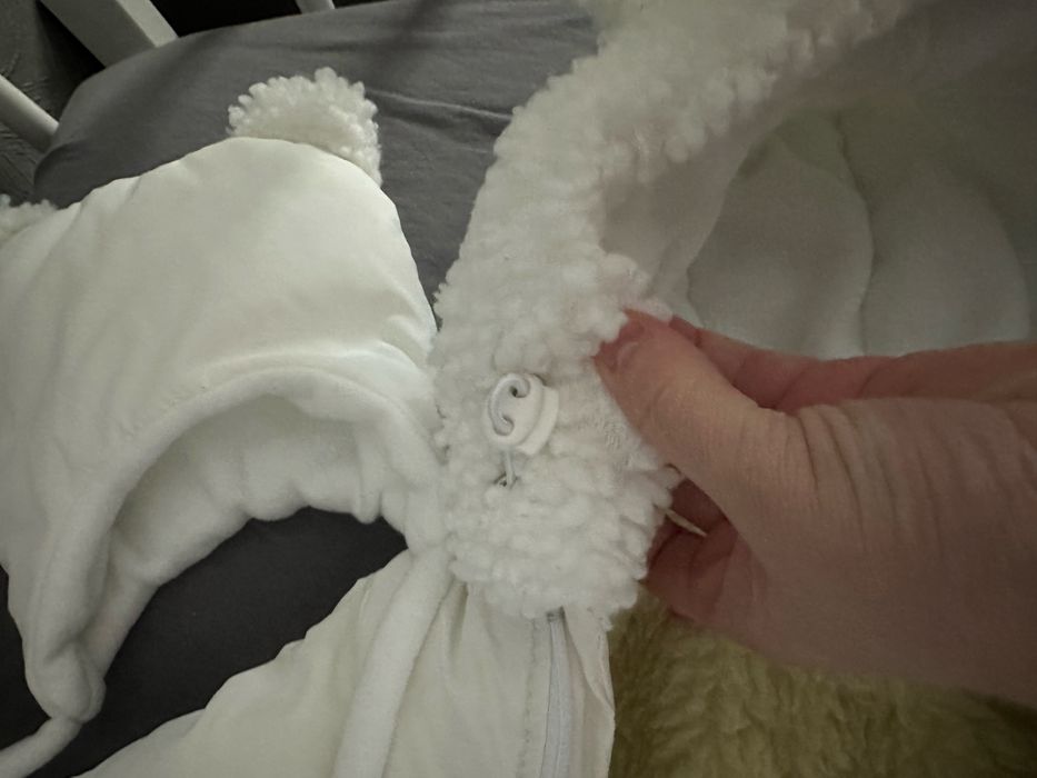 Зимовий комбінезон на овчині 56-62 , 0-3 міс , конверт на виписку