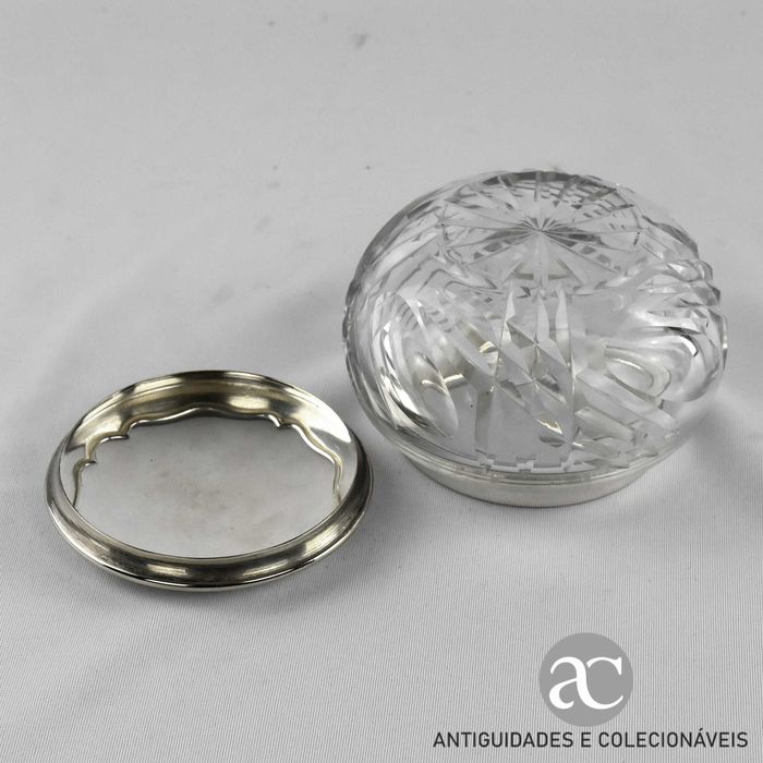 Caixa / Guarda-joias Cristal e Alpaca