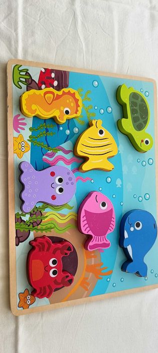 Drewniana ukladanka pierwsze puzzle układanka dla najmłodszych