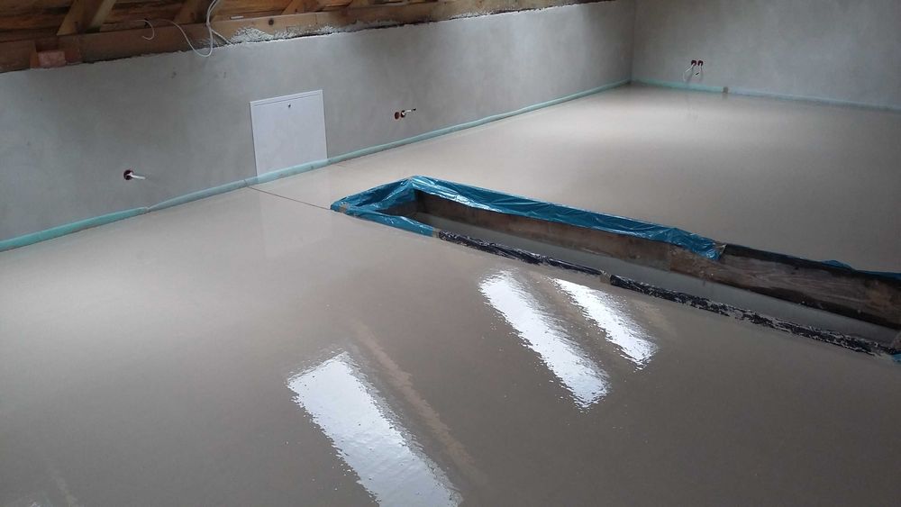 Posadzki wylewki anhydrytowe styrobeton ogrzewanie podłogowe frezowane