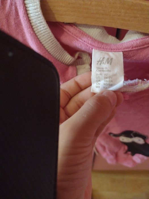 Różowa bluza z pieskiem dla dziewczynki