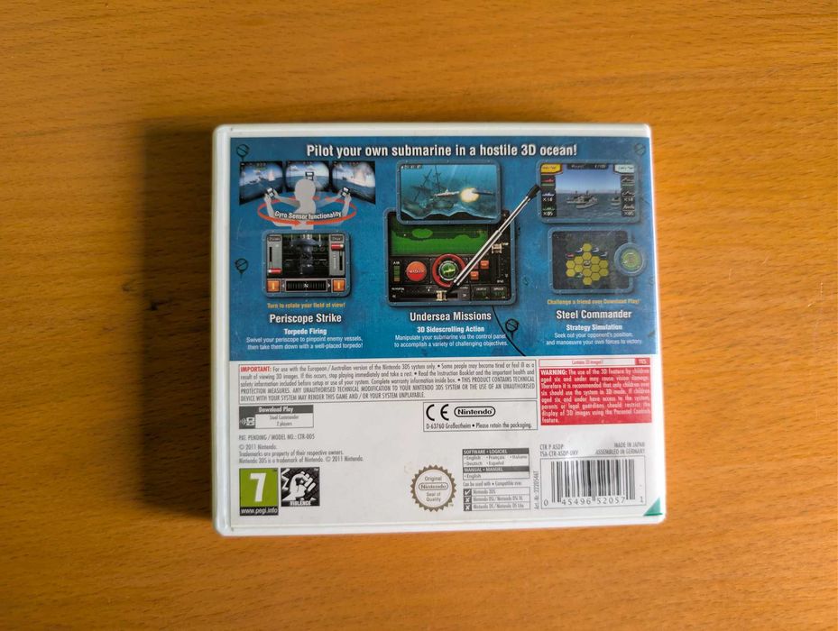 Steel Diver Nintendo 3DS