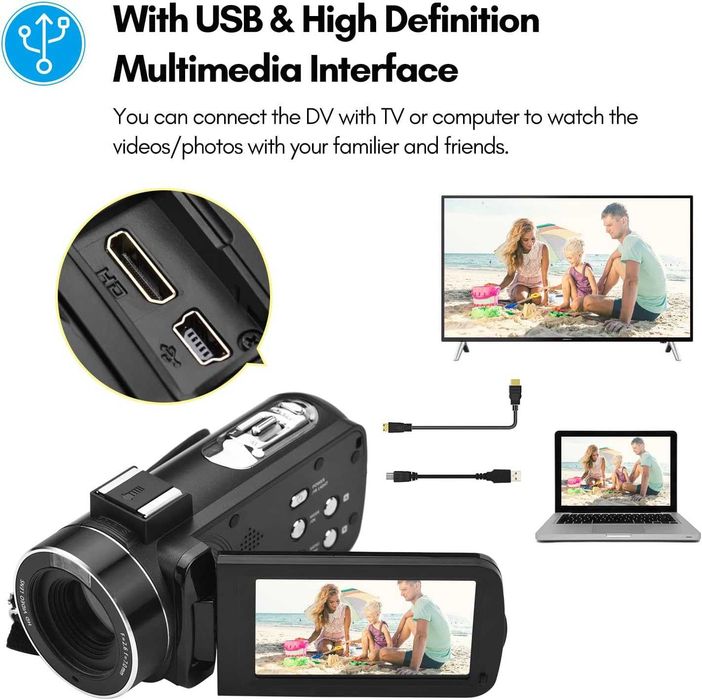 Kamera cyfrowa 4 K WI FI rejestrator 56.00 mega pixsels