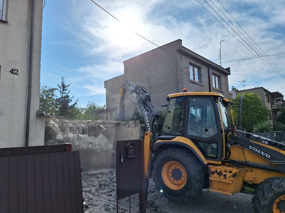 Usługi koparką-ładowarką minikoparka i koparką