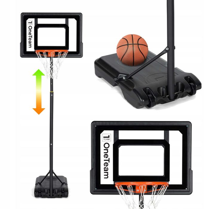 Kosz do koszykówki OneTeam BH03 Regulowany do 210 cm Stabilny Mobilny