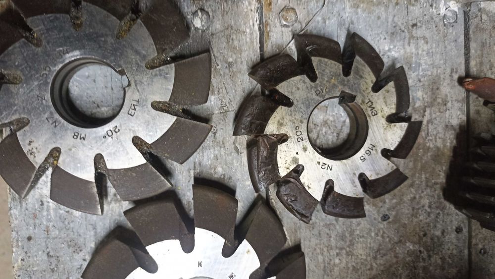 Фрези модульнідля нарізки шестерень