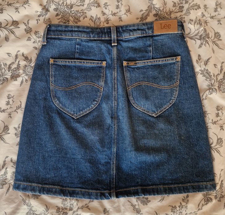 Spódnica jeans Lee Button Fly A Line w28 nowa