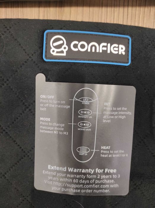 podgrzewany pas biodrowy z masażerem comfier cf-6006n