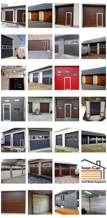 BRAMY SEGMENTOWE Na Wymiar • Garażowe i Przemysłowe • PRODUCENT-Antracyt , Brąz 500 x 225 na wymiar
