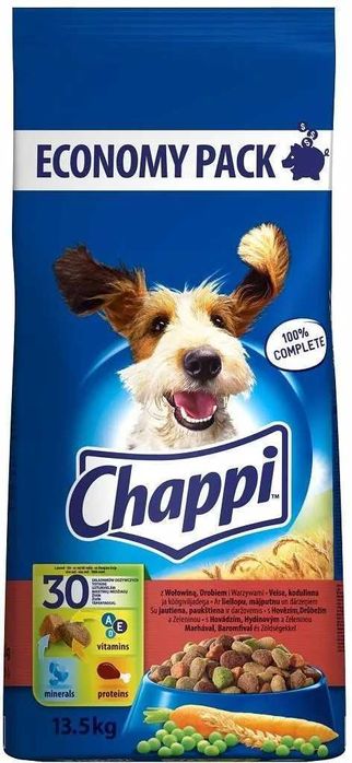 Chappi Wołowina Drób Warzywa 13,5Kg