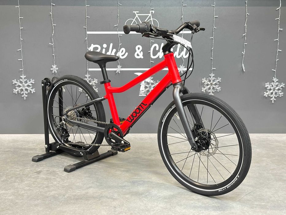 Rowerek dziecięcy WOOM EXPLORE 4 Czerwony 6-8lat 115-130cm WYSYŁKA