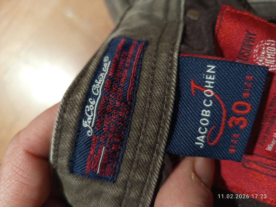 Jacobs Cohen nowe oryginalne slim stretch luksusowe jeansy męskie