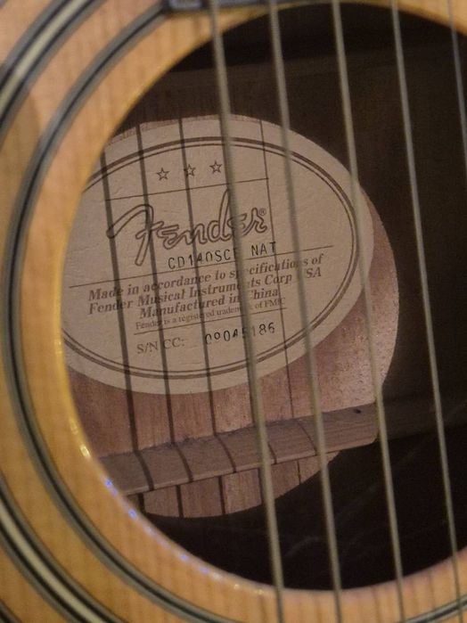 gitara elektroakustyczna fender CD-140SCE/NAT