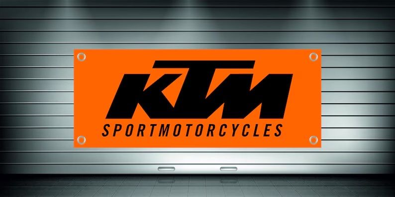 Baner plandeka 150x60cm KTM Racing husqvarna beta gas honda enduro