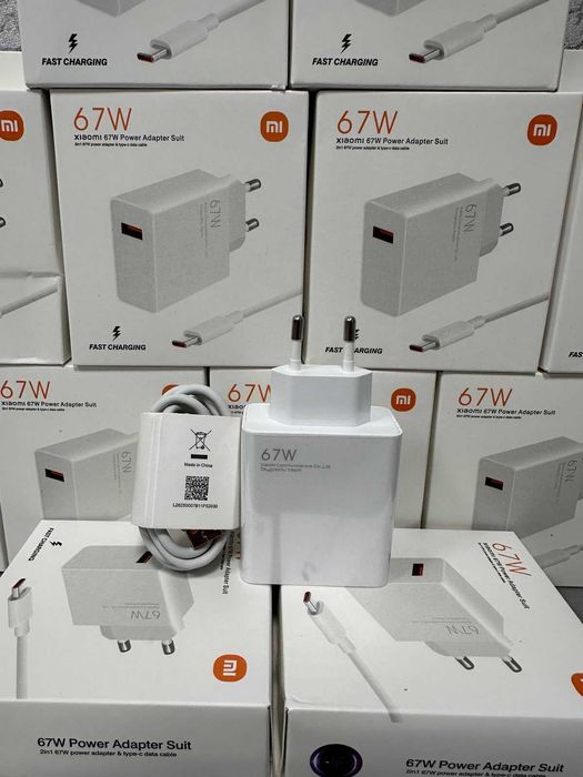 Зарядка швидка для Xiaomi Charge 67W + кабель 6А нова оригінал
