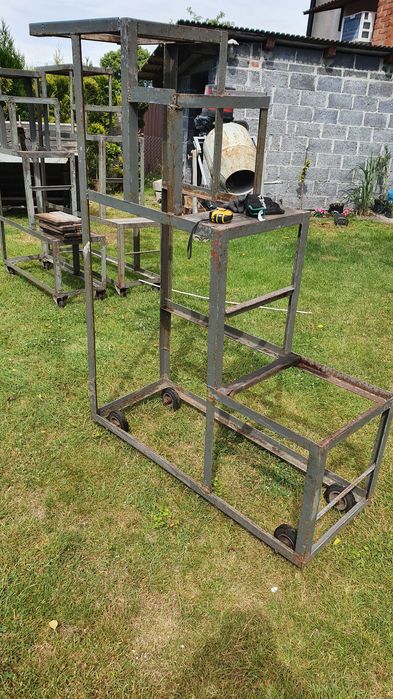 Podesty wózek metalowy spawany kółka