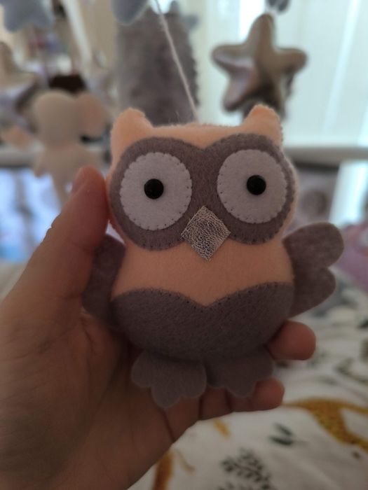 Мобиль ручной работы на кроватку с музыкальным блоком, флешкой .