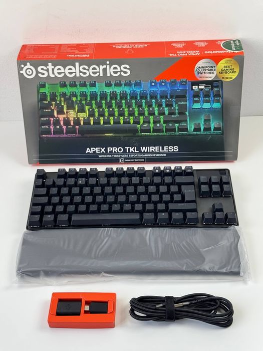 Бездротова гіпермагнітна клавіатура SteelSeries Apex Pro TKL Wireless Black