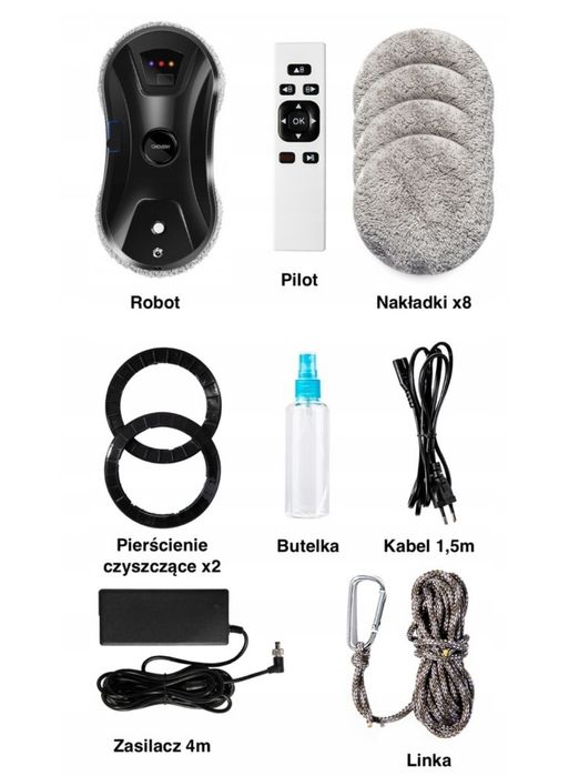 Inteligenty robot do mycia okien szyb luster