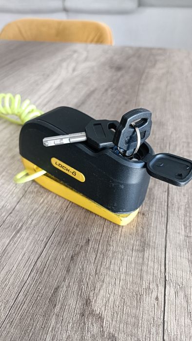 Cadeado de disco com alarme para moto