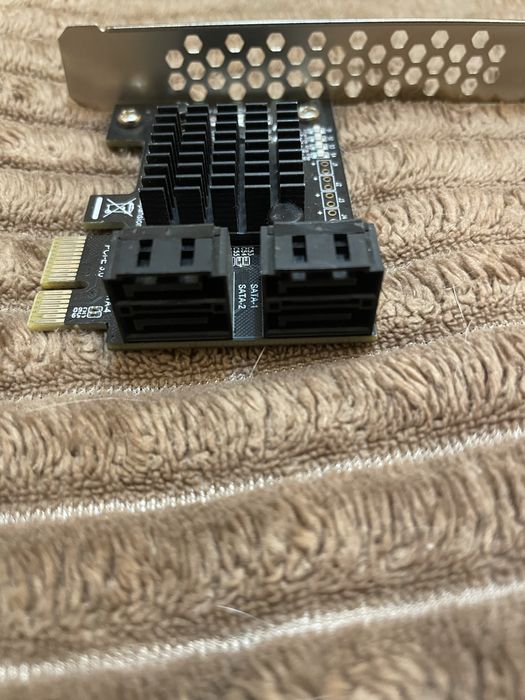 Плата розширення pcie to sata x4 кнотроллер sata