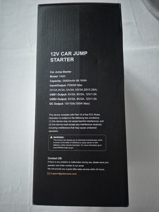 YaberAuto YA60 Car jump starter/pawerbank ,urządzenie rozruchowe