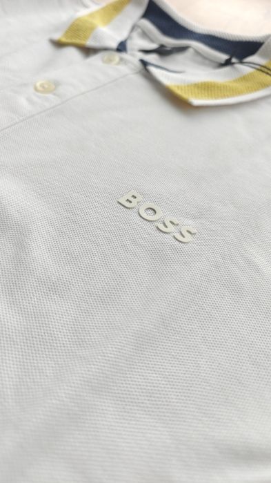 Koszulka polo polówka męska nowa biała Hugo Boss S M