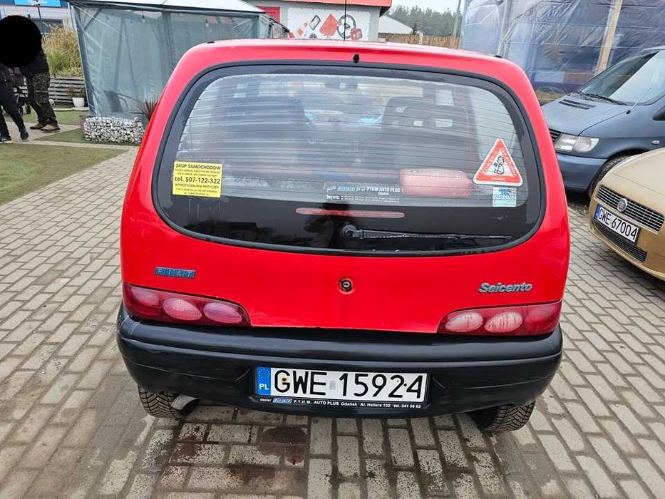 Fiat Seicento 2000r/1.1benzyna/54KM/opłaty aktualne/niski przebieg