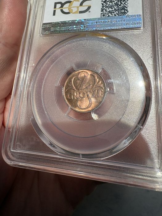 2 grosze 1938 PCGS MS63 RB